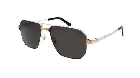 Cartier CT0424S 001 59 Silver Sunglasses 